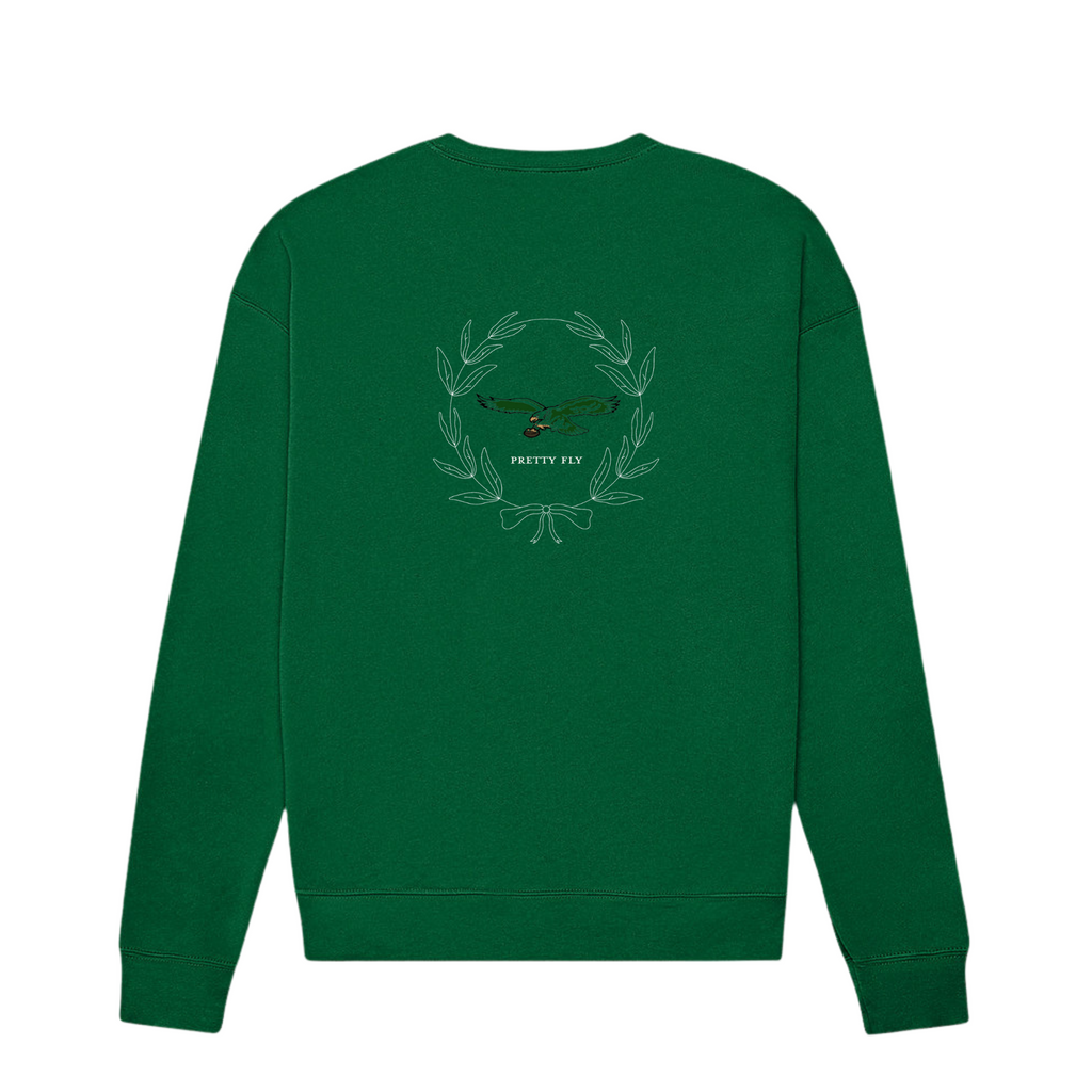 Eagles Oversized Drop Shoulder Fleece Crewneck